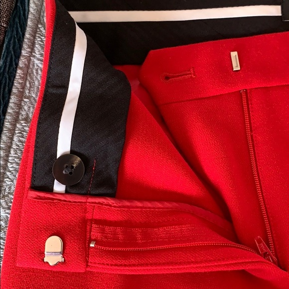 Ann Taylor NWOT Petite Red Straight Leg Pant - Picture 4 of 6